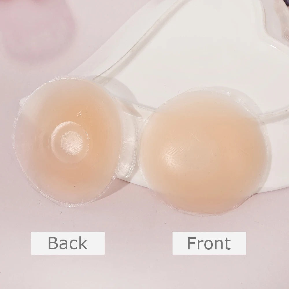 Reusable Women Breast Petals Lift Nipple Cover Invisible Petal Adhesive Strapless Backless Stick on Bra Silicone Breast Stickers