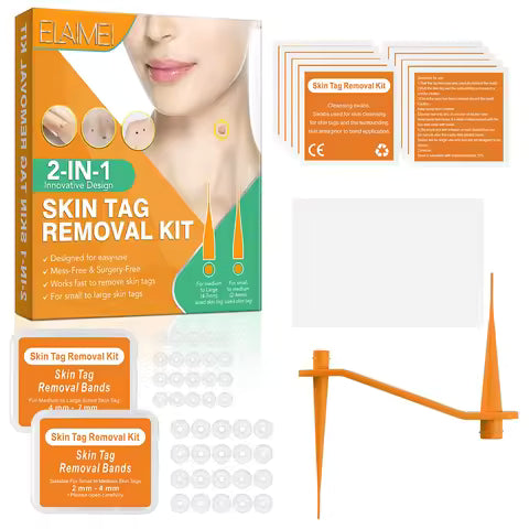 2 IN 1 Auto Micro Skin Tag Remover Device Standard And Micro Skin Tag Removal Kit Adult Mole Wart Remover Face Care Beauty Tools