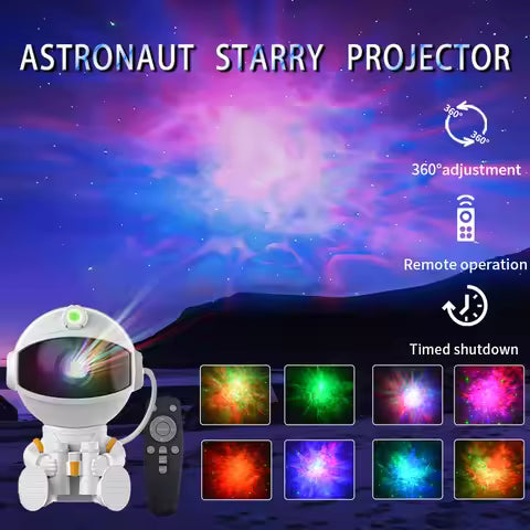 Star Projector Galaxy Night Light Astronaut Space Projector Starry Nebula Ceiling LED Lamp for Bedroom Home Decorative kids gift