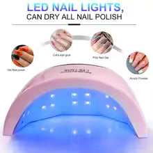 24/6 LED UV Lamp for Nails Gel Polish Drying With LED Display And Motion Sensing Professional Manicure Lamp Dryer Home Use Tool