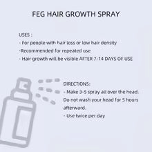 hot selling new FEG hair Nourishing Liquid Spray promotion hair growth oil 50ml